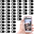 thumbnail image 1 of 50 Pcs Webcam Cover Slide, 0.023 Inch Ultra-Thin Universal Laptop Camera Slide for Laptop, Computer(Black) Black, 1 of 4