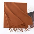 thumbnail image 7 of Splozh Womens Winter/Fall Scarf Women Scarf Pashmina Shawls and for Evening Dress Bridesmaid Wedding Bridal Winter Warm Long Large Scarves Rose Gold,One Size, 7 of 7