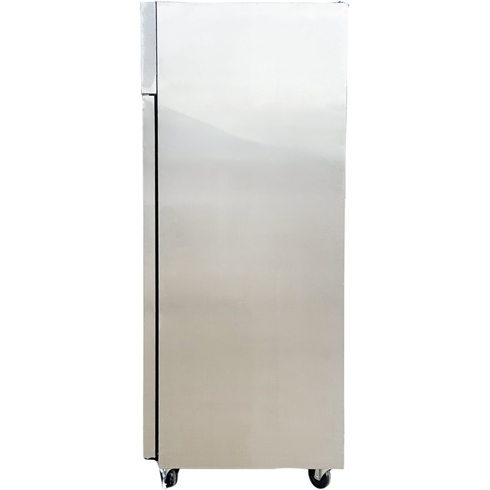 NSF Stainless Steel 55 Cu.Ft. Top Mounted Reach-In Freezer 2 Door Solid Door Commercial Upright Freezer