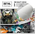 thumbnail image 3 of Graffiti Highland Cow Bathroom Decor Wall Art Farmhouse Cow Canvas Funny Bathroom Print Black And White Cow Bathroom Wall Decor Cute Cow Picture Home Decor For Bathroom 12x16 Inch, 3 of 5