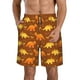 thumbnail image 1 of Balery Dinosaurs and Leaves Traje de Baño Estilo Hawaiano para Hombre, Shorts de Secado Rápido con Bolsillos-X-Large, 1 of 6