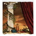thumbnail image 3 of Ambesonne Gothic Shower Curtain, Greek Scenery Sunset, 69"Wx70"L, Multicolor, 3 of 5
