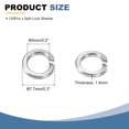 thumbnail image 2 of 120 Pcs M5 Split Lock Washer Spring Lock Washer 5mm ID 7.7mm OD 1.4mm Thick, 2 of 6