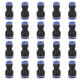 thumbnail image 1 of Conector Reductor Recto, Conectores De Empuje Rectos De Aplicación Amplia Que Ahorran Espacio Para Textiles Para Mecánicos Para Mecanizado Para Tratamiento Médico ANGGREK BF1012, 1 of 8