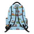 thumbnail image 2 of Aplkyhs 17 Inch Backpack for Students 12-18 Durable School Bookbag for Middle High School Teens Sports Cartoon Car Theme, 2 of 7