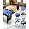 Scabarling Pool Table 6FT Collapsible Pool Table with Complete Accessories – Full-Size ...