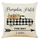 thumbnail image 4 of Juego de 4 fundas de almohada de otoño de 45 x 45 cm, diseño de calabaza y hojas de arce, decoración rústica, 4 of 4