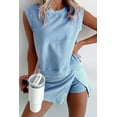 thumbnail image 7 of Women's Myosotis Mineral Wash 2-Piece Tank Top and Split Skirt Set - [ZhiHiMeRi] | (US 12-14)L, 7 of 7