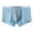 Blue, variant on Men's Ice Silk Transparent Solid Breathable Square Bottomed Shorts Pink XL