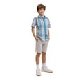 thumbnail image 3 of U.S. Polo Assn. Boys Short Sleeve Woven Button Up Shirt, Sizes 4-18, 3 of 7