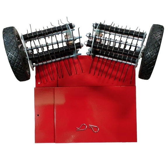 Mantis 5222 Lawn Dethatcher Attachment with 60 Spring-Steel for 9" Tillers