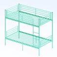 thumbnail image 6 of DeepRoar Bunk Bed Twin Over Twin, Heavy Duty Metal Bunk Bed Frame with Ladder and Guardrail, Convertible 2 Beds, Bunk Bed for Adults and Teens, Space-saving Bunk Bed for Bedroom, Dorm, Easy Assembly, 6 of 8
