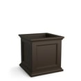 thumbnail image 3 of Mayne Fairfield 20" x 20" x 20" Square Espresso Self Watering Plastic Planter, 3 of 15