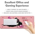thumbnail image 5 of Pink Mouse Pad,Large Cute Funny Mouse Pad Cute Mouse Pad Anime 31.5 x 11.8 in Computer Desk Mat - 3mm with Non-Slip Rubber Base,Keyboard Mat,Desk matt for Desktop for Gaming, Office, Home, 5 of 6