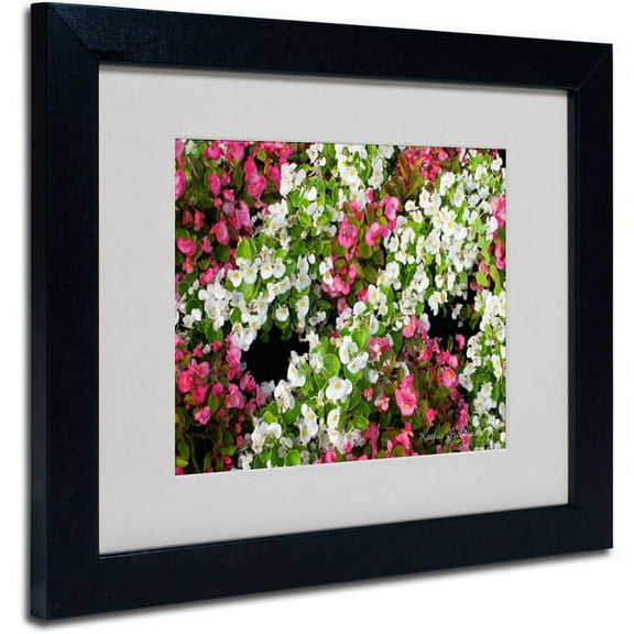 Trademark Art 'Begonia Garden' Matted Framed Art by Kathie McCurdy