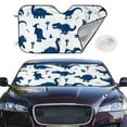 thumbnail image 2 of Balery Cute Cartoon Dinosaurs Print Car Windshield Sun Shade,Windshield Sunshade for Car Pickup Truck SUV Accessories-Small, 2 of 7