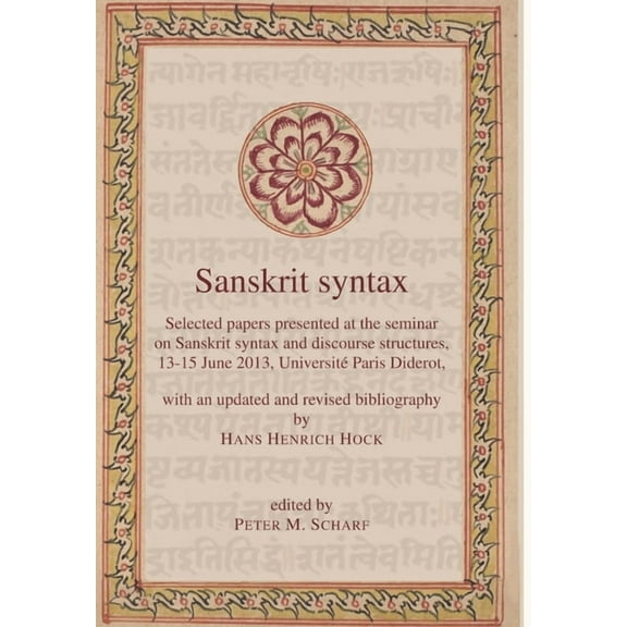Sanskrit syntax, (Hardcover)