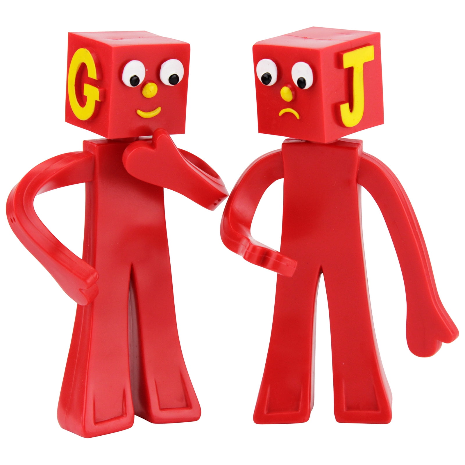 GUMBY　ピンバッジ　The Blockheads　ガンビー　ブロックヘッズ Gumby - Blockheads G & J Bendables Set - A & D Products NY Corp