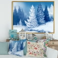 thumbnail image 2 of Snow Covered Trees With Dreamlike Spruce Forest 32 in x 16 in Framed Photography Canvas Art Print, by Designart, 2 of 5