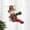 B, variant on Festive Holiday Curtain Tiebacks Featuring Cartoon Santa Snowman Designs For Your Living Room Window Decorations