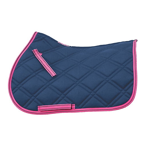 Loveson All Purpose Saddle Pad Cob/Horse Navy/Pink