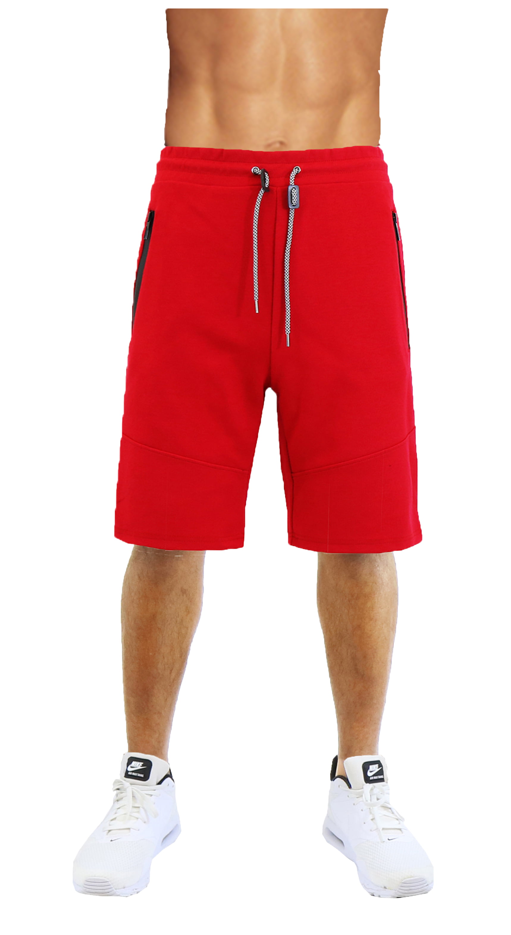 Mens Tech Shorts With Side Zipper Pockets - Walmart.com
