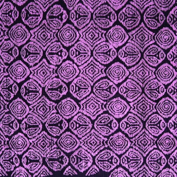 Ahgly Company Indoor Square Abstract Purple Modern Area Rugs, 6' Square