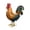 B, variant on 16" Metal Rooster Decor,Yard Chicken Decorations, Outdoor Garden Statues, Metal Chicken Sculpture for Backyard Patio Kitchen Decor & Lawn Ornaments