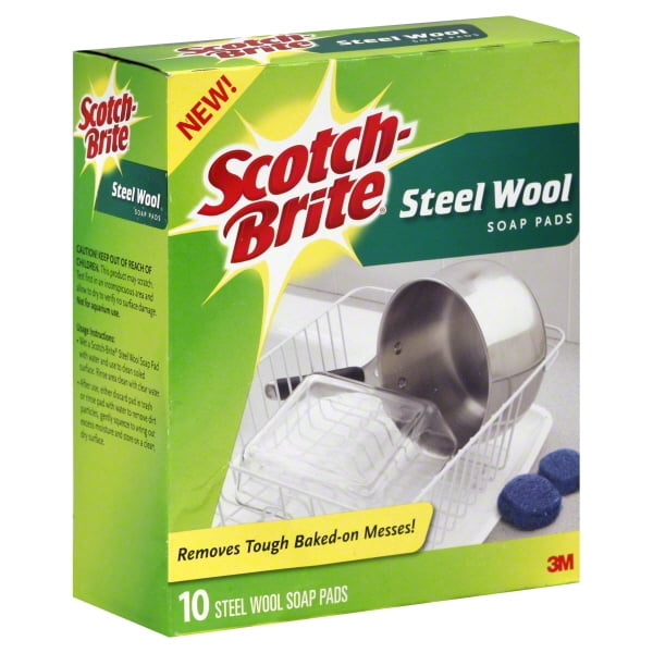 ScotchBrite Steel Wool Soap Scouring Pad