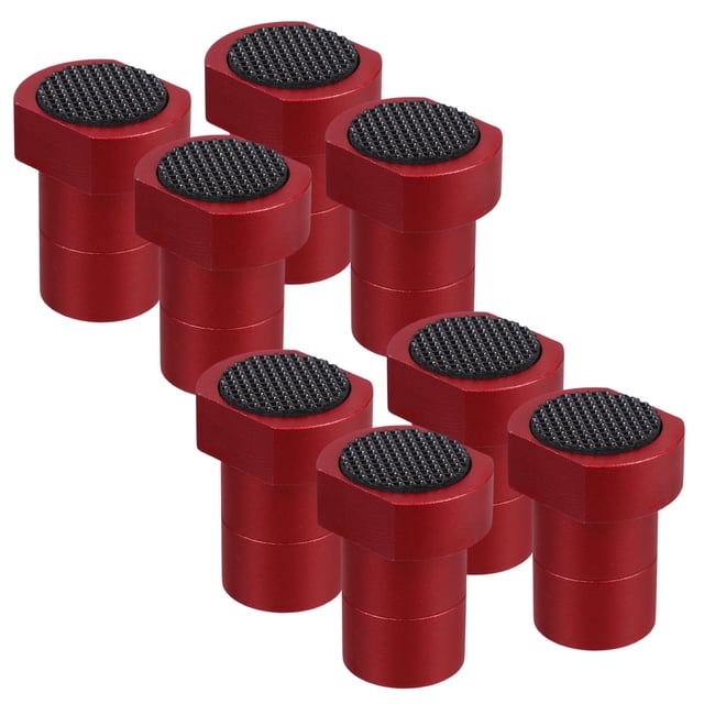 Raindrops 8Pcs Planing Limiting Blocks Red Aluminum Quick Release for Woodworking Tools Accessories