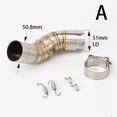 thumbnail image 3 of Motorcycle System Exhaust Pipe Muffler Exhaust Link Pipe Accessories For Kawasaki Z900 Z900e 2017 2018-2021, 3 of 3