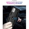 thumbnail image 5 of for Motorola Moto G Stylus 5G 2021 Case, Armour Silicone TPU Bumper Cover with Rotable Magnetic Ring Stand, Military Shockproof Absorption Protective Cell Phone Case for Moto G Stylus 5G Black, 5 of 7