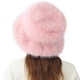 thumbnail image 1 of Faux Fur Ladies Winter Bucket Hat Warm Protection From Cold Fisherman Cap Fashionable Winter Hat for Women Winter Cap-D, 1 of 5
