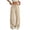 #01 Beige 【Mix & Match: Stock Up on Your Favorite Colors】, variant on Women's Cotton Blend Casual Solid Color Pocket Pants, Elastic Waist Straight Leg Flattering Fit, Soft Fabric Breathable Summer Daily, For Work Office Shopping | TruBelle,Wine 3XL