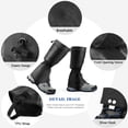 thumbnail image 3 of Leg Gaiters Waterproof and Adjustable Snow Boot Gaiters ,Walking,Hunting,Backpacking and Outdoor Climbing for Men and Women, 3 of 8