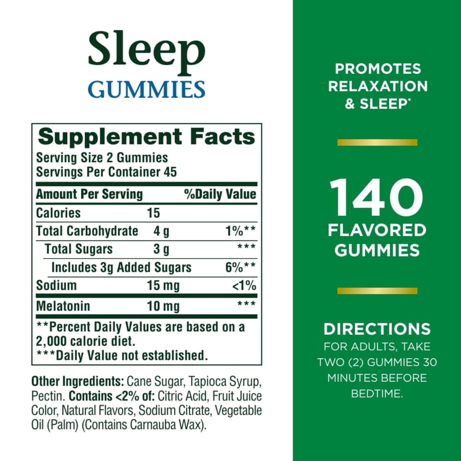Nature’s Bounty Melatonin Sleep Aid, 10 mg Gummies, Blueberry, 140 Count