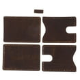 thumbnail image 4 of veasfak Fashion DIY Card Change Purse 1 Set Leather Crafts Tool for Beginner Crafts Lover Handmade - Brown 6.7cm, 4 of 9