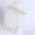 thumbnail image 3 of LinYooLi Wide Brim Sun UV Protection Sunhat with Mesh Veil Head Net Hat, 3 of 3