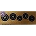 thumbnail image 3 of Hampton Art Jillibean Button Border Wood Stamp, 3 of 3