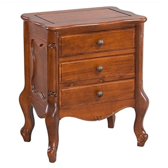 Table International Caravan Windsor con tres cajones de madera