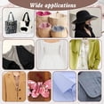 thumbnail image 6 of White Cotton Interfacing Fabric for Sewing 44.5x39 Inch Iron-On Non-Woven Fusible Interfacing Single-Sided Interfacing Lining Fabric for Blouses Dress Shirts DIY Crafts Supplies, 6 of 9