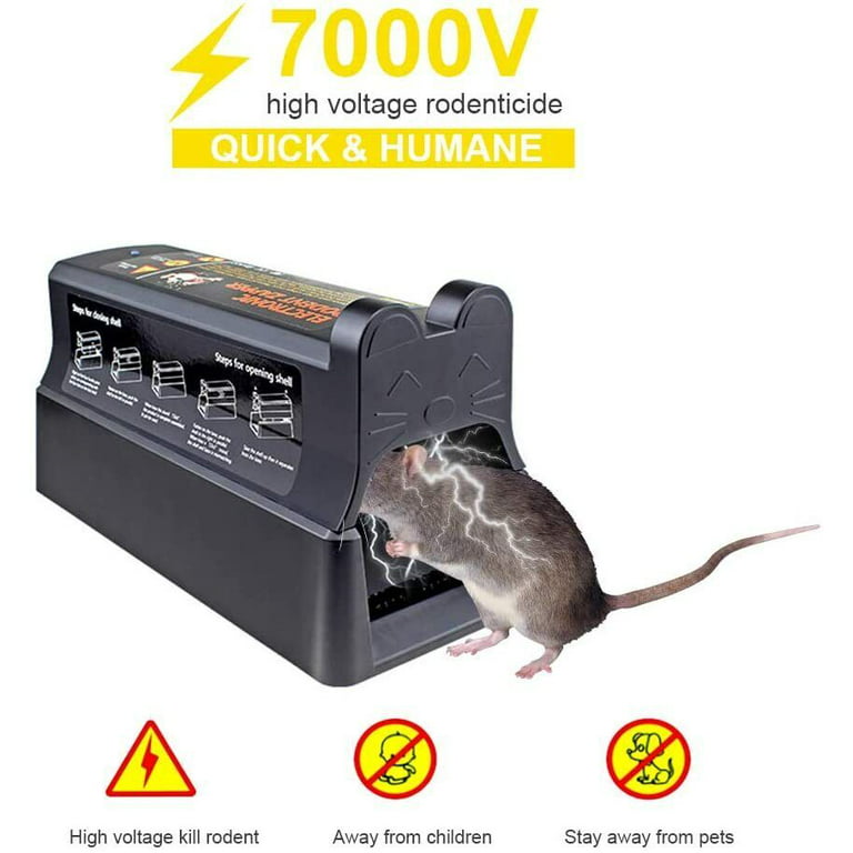 Electronic Mouse Trap Victor Control Rat Killer Pest Mice Electric Rodent  Zapper