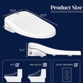 thumbnail image 5 of MyDepot Electric Bidet Seat for Elongated Toilets with Wireless Remote and Side Panel,Adjustable Heated Seat,Multiple Spray Modes, 5 of 8