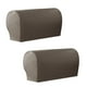 thumbnail image 1 of 1 par de fundas elásticas para reposabrazos de sofá, protector para muebles, sofá de dos plazas, sillón reclinable gris, 1 of 8