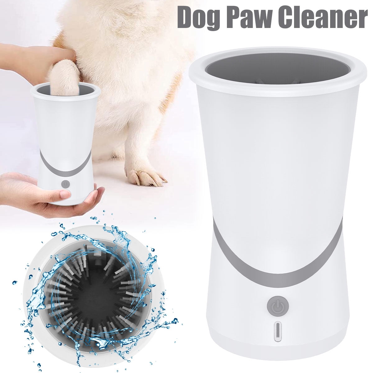 Protoiya Automatic Dog Paw Cleaner with Soft Silicone Bristles