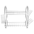 thumbnail image 1 of Bearachild Tipo S Estante de secado de platos de doble capa Estante de tazón de metal con soporte para utensilios Soporte de almacenamiento de vajilla con Cocina y Comedor Bearachild HA019514-00, 1 of 1