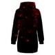 thumbnail image 4 of Vestido suelto de manga larga con capucha y bolsillo con estampado de corazón para mujer a la moda Pompotops  hdfakjf2250, 4 of 4