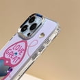 thumbnail image 5 of 3D Diamond Cute Love Heart Plating Mirror Phone Case Compatible with iPhone Case (Clear,iPhone 13 Pro Max), 5 of 6
