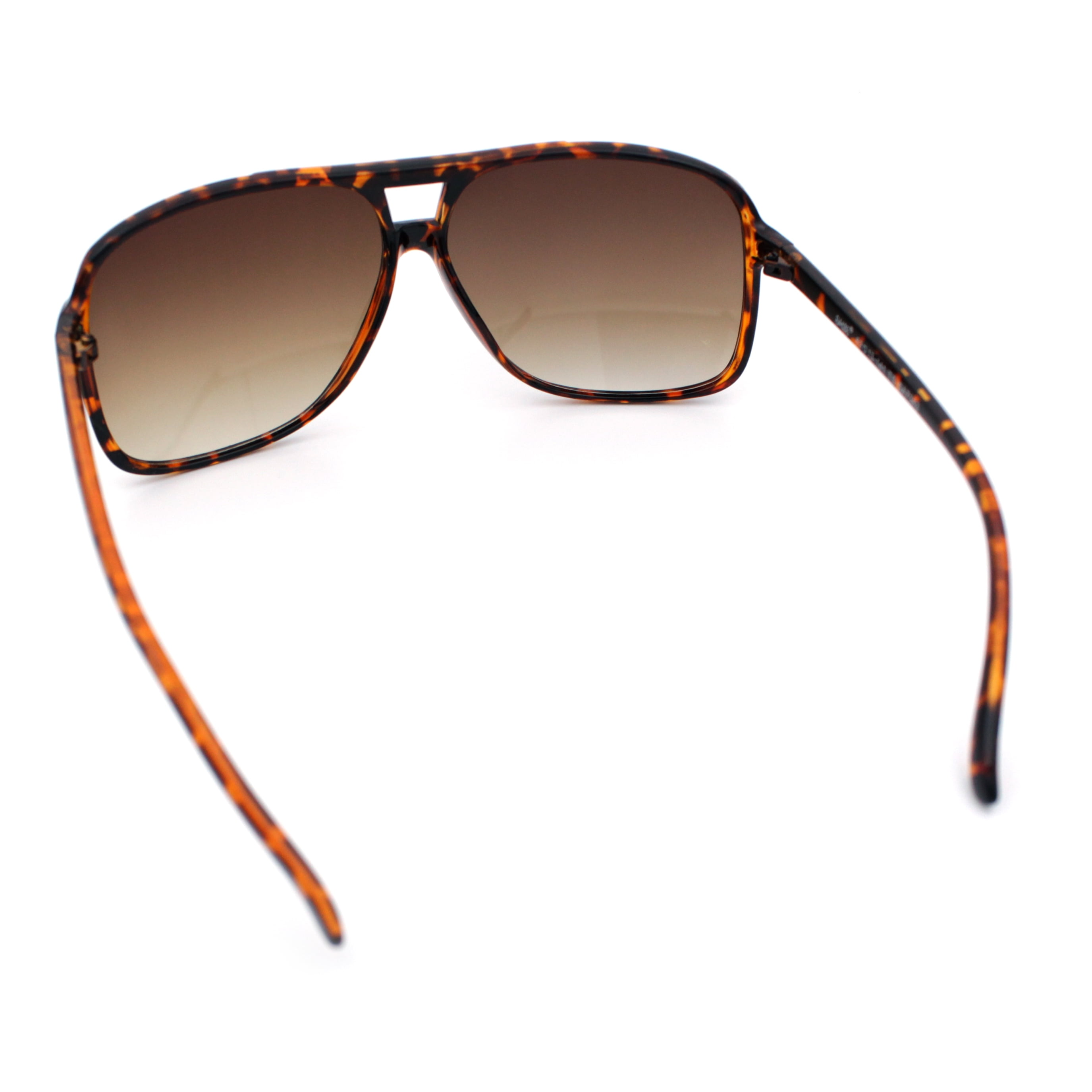 SA106 Oversize Large Thin Plastic Racer Mens Sport Sunglasses Tortoise