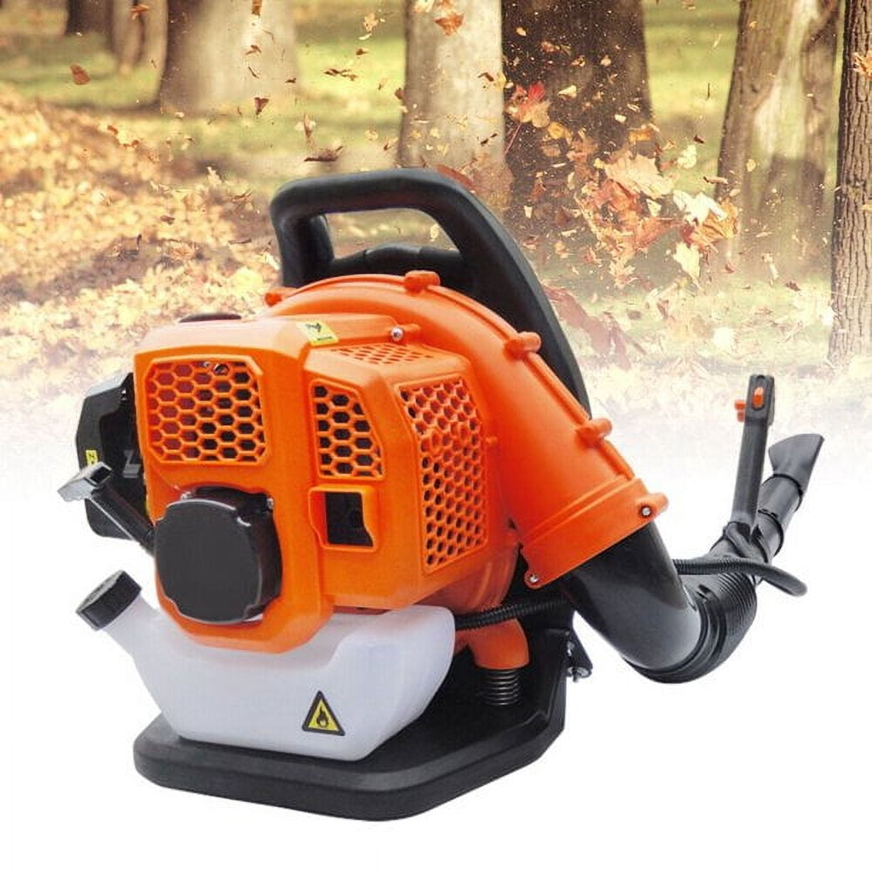 Aiqidi 2-Stroke Commercial Gas-powered Blower Backpack Gas Leaf Blower 1.25KW 42.7CC Backpack Lawn Blower Snow-Blowing Road Dusting 70m/s